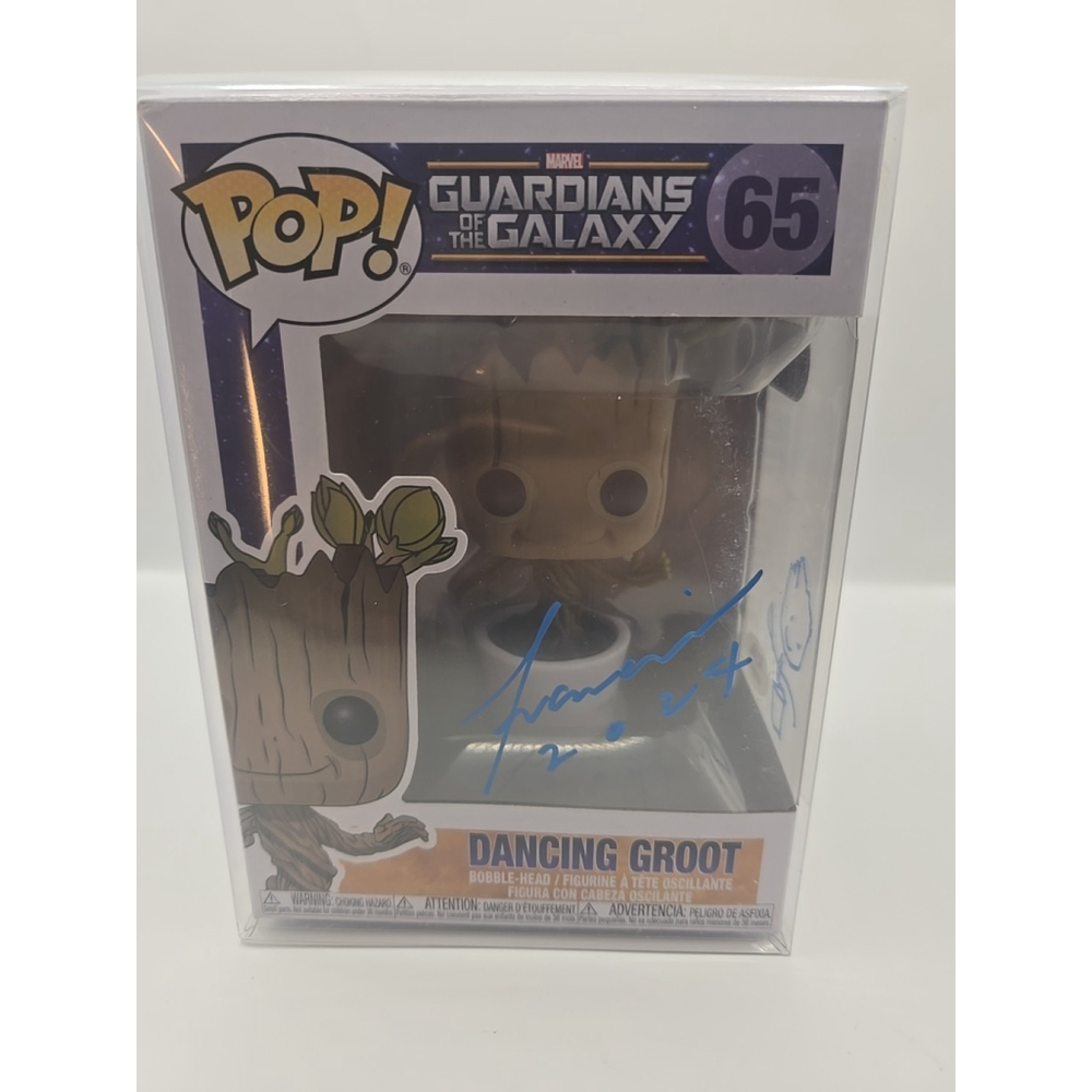 Funko Pop! Vinyl: Marvel - Dancing Groot #65 Signed By Anthony Francisco